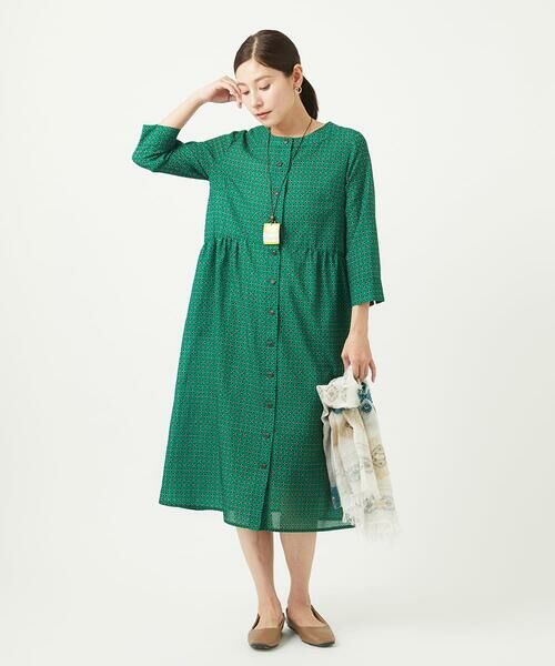 GIANNI LO GIUDICE / ジャンニ・ロ・ジュディチェ ロング・マキシ丈ワンピース | [洗える]バンダナ小付き柄ワンピース | 詳細2