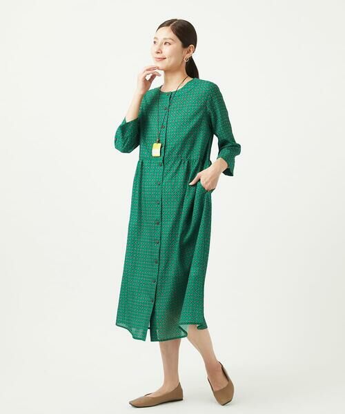 GIANNI LO GIUDICE / ジャンニ・ロ・ジュディチェ ロング・マキシ丈ワンピース | [洗える]バンダナ小付き柄ワンピース | 詳細3