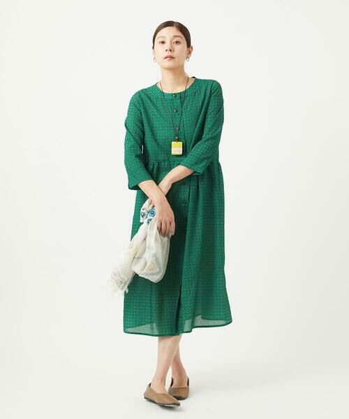 GIANNI LO GIUDICE / ジャンニ・ロ・ジュディチェ ロング・マキシ丈ワンピース | [洗える]バンダナ小付き柄ワンピース | 詳細4