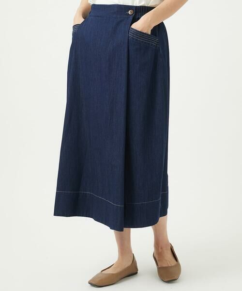 GIANNI LO GIUDICE / ジャンニ・ロ・ジュディチェ ロング・マキシ丈スカート | [洗える]コットンデニムスカート | 詳細1