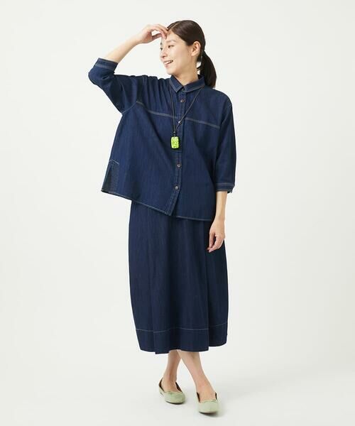 GIANNI LO GIUDICE / ジャンニ・ロ・ジュディチェ ロング・マキシ丈スカート | [洗える]コットンデニムスカート | 詳細12