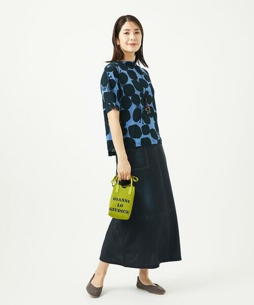 GIANNI LO GIUDICE / ジャンニ・ロ・ジュディチェ ロング・マキシ丈スカート | [洗える・リバーシブル]デニムペイズリープリントスカート | 詳細11