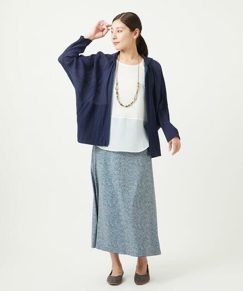 GIANNI LO GIUDICE / ジャンニ・ロ・ジュディチェ ロング・マキシ丈スカート | [洗える・リバーシブル]デニムペイズリープリントスカート | 詳細14