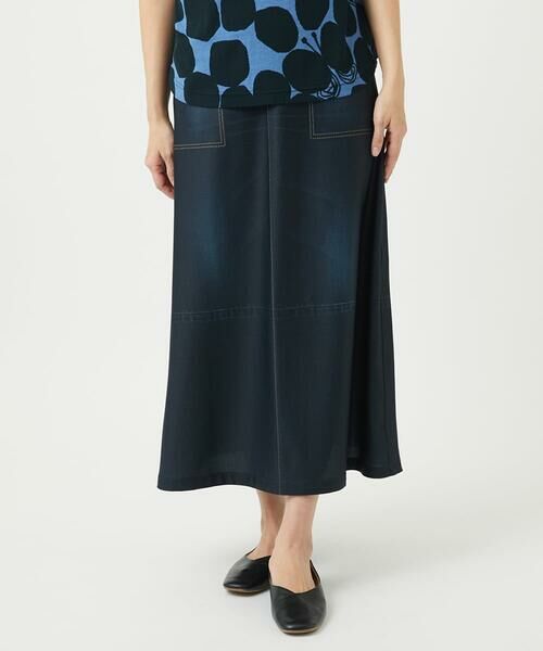 GIANNI LO GIUDICE / ジャンニ・ロ・ジュディチェ ロング・マキシ丈スカート | [洗える・リバーシブル]デニムペイズリープリントスカート | 詳細18