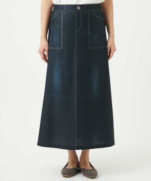 GIANNI LO GIUDICE / ジャンニ・ロ・ジュディチェ ロング・マキシ丈スカート | [洗える・リバーシブル]デニムペイズリープリントスカート | 詳細20