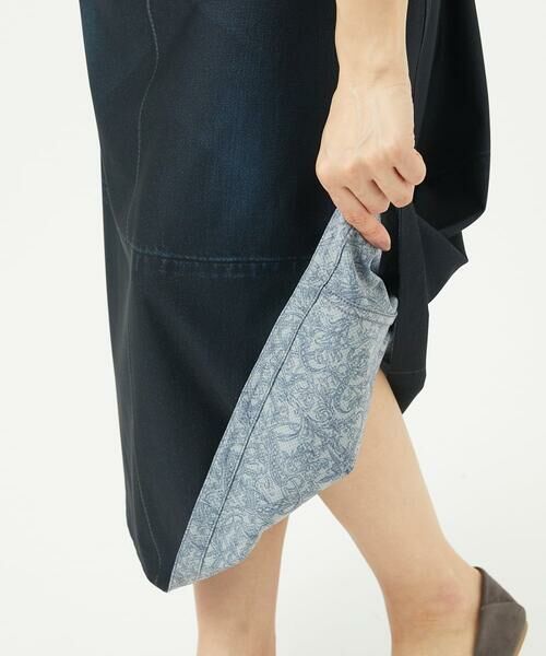 GIANNI LO GIUDICE / ジャンニ・ロ・ジュディチェ ロング・マキシ丈スカート | [洗える・リバーシブル]デニムペイズリープリントスカート | 詳細29