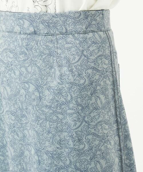GIANNI LO GIUDICE / ジャンニ・ロ・ジュディチェ ロング・マキシ丈スカート | [洗える・リバーシブル]デニムペイズリープリントスカート | 詳細5