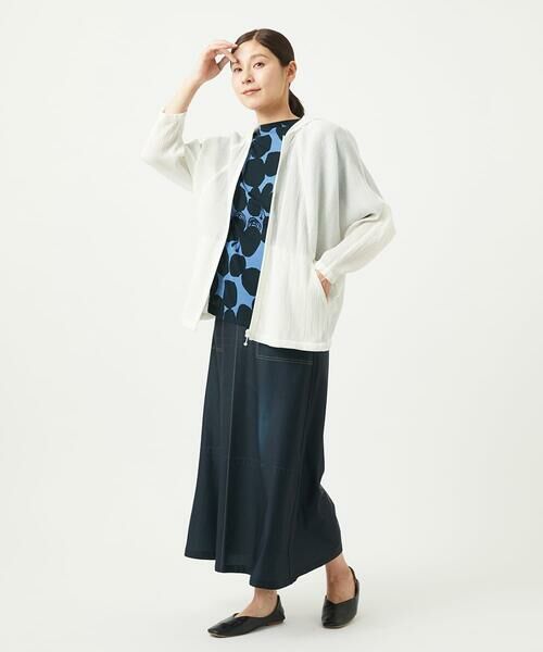 GIANNI LO GIUDICE / ジャンニ・ロ・ジュディチェ ロング・マキシ丈スカート | [洗える・リバーシブル]デニムペイズリープリントスカート | 詳細7