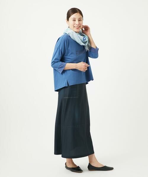 GIANNI LO GIUDICE / ジャンニ・ロ・ジュディチェ ロング・マキシ丈スカート | [洗える・リバーシブル]デニムペイズリープリントスカート | 詳細8