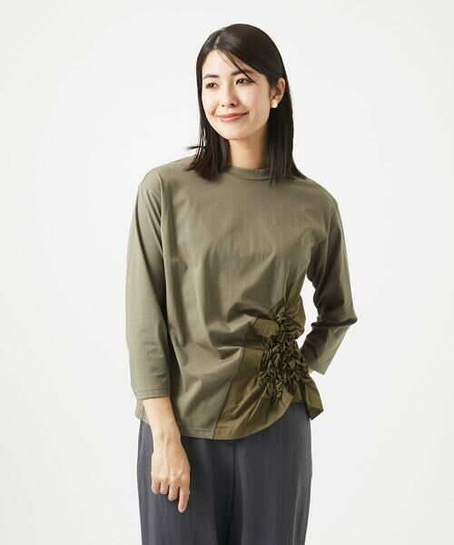 GIANNI LO GIUDICE / ジャンニ・ロ・ジュディチェ カットソー | [洗える]コットン天竺シャーリングフラワーカットソー | 詳細2