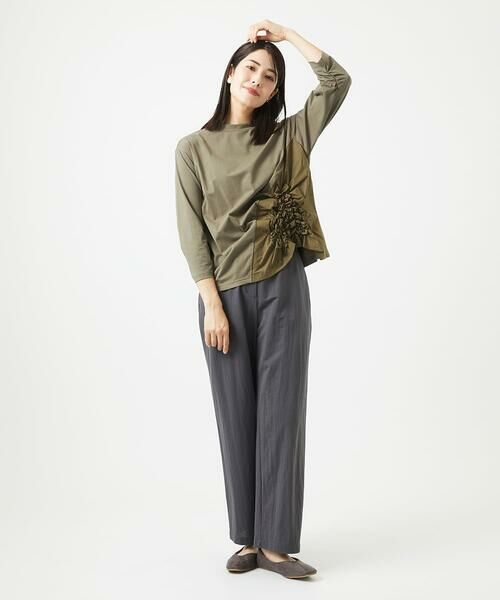 GIANNI LO GIUDICE / ジャンニ・ロ・ジュディチェ カットソー | [洗える]コットン天竺シャーリングフラワーカットソー | 詳細4