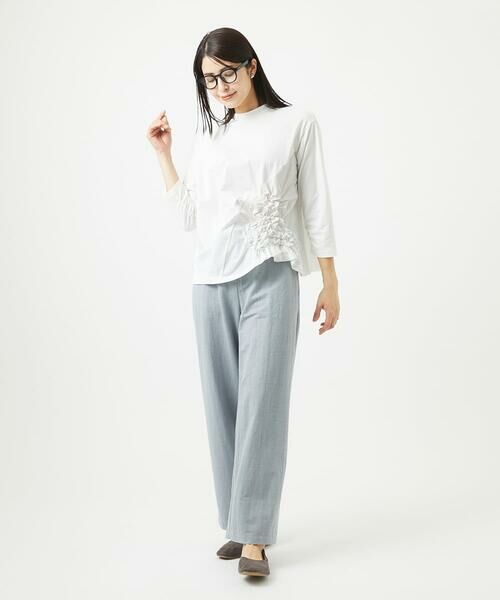 GIANNI LO GIUDICE / ジャンニ・ロ・ジュディチェ カットソー | [洗える]コットン天竺シャーリングフラワーカットソー | 詳細24