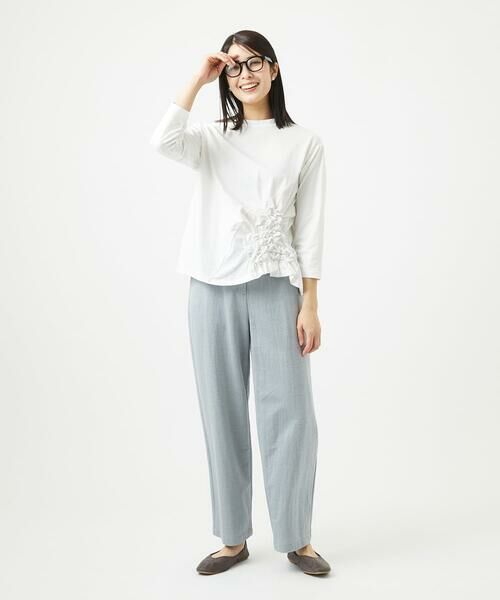 GIANNI LO GIUDICE / ジャンニ・ロ・ジュディチェ カットソー | [洗える]コットン天竺シャーリングフラワーカットソー | 詳細25