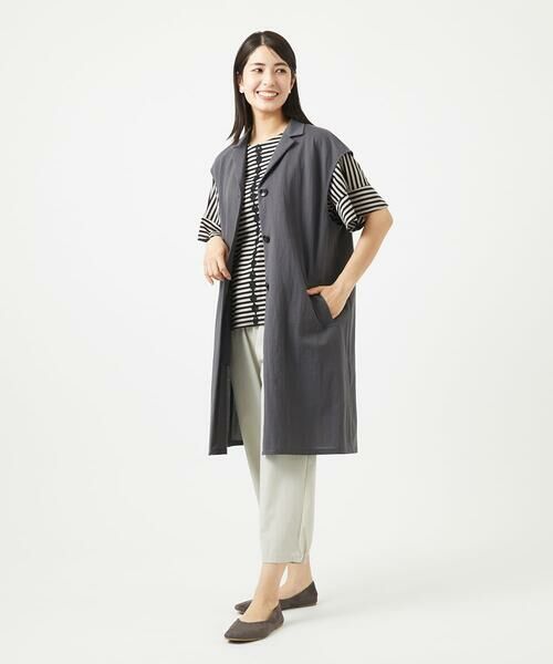 GIANNI LO GIUDICE / ジャンニ・ロ・ジュディチェ カットソー | [洗える・日本製]コンパクトボーダーフラワーモチーフカットソー | 詳細6