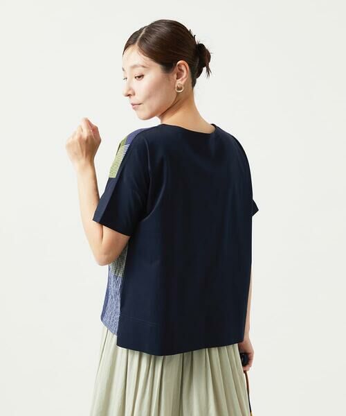 GIANNI LO GIUDICE / ジャンニ・ロ・ジュディチェ カットソー | [洗える・日本製]コットンレーヨンランダムチェックブラウスカットソー | 詳細2