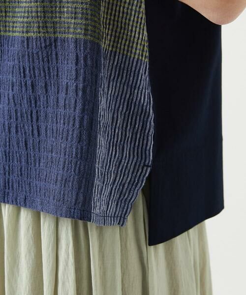 GIANNI LO GIUDICE / ジャンニ・ロ・ジュディチェ カットソー | [洗える・日本製]コットンレーヨンランダムチェックブラウスカットソー | 詳細8