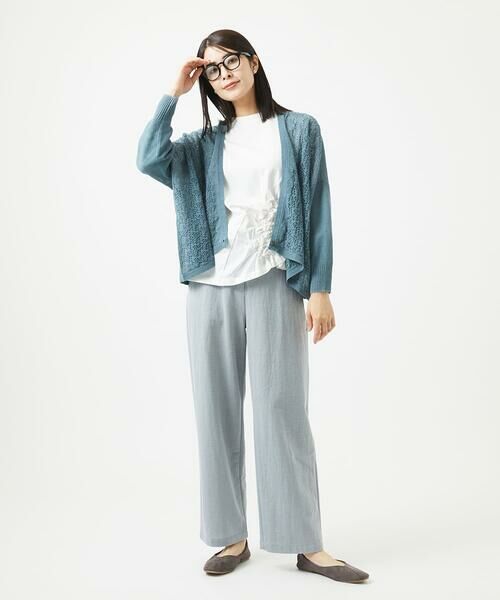 GIANNI LO GIUDICE / ジャンニ・ロ・ジュディチェ その他パンツ | [洗える]コットンナイロンカノコ編みパンツ | 詳細1