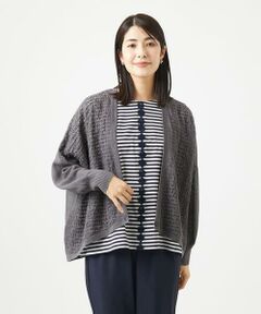 GIANNI LO GIUDICE / ジャンニ・ロ・ジュディチェ セットアップ | 透かし柄ニットカーディガン