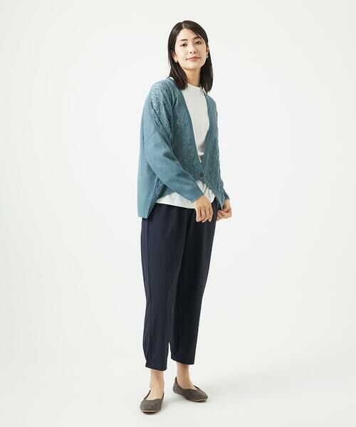 GIANNI LO GIUDICE / ジャンニ・ロ・ジュディチェ セットアップ | 透かし柄ニットカーディガン | 詳細14