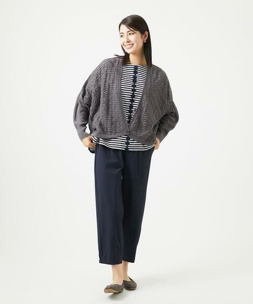 GIANNI LO GIUDICE / ジャンニ・ロ・ジュディチェ セットアップ | 透かし柄ニットカーディガン | 詳細18