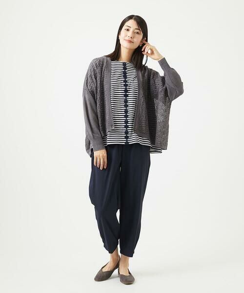 GIANNI LO GIUDICE / ジャンニ・ロ・ジュディチェ セットアップ | 透かし柄ニットカーディガン | 詳細19