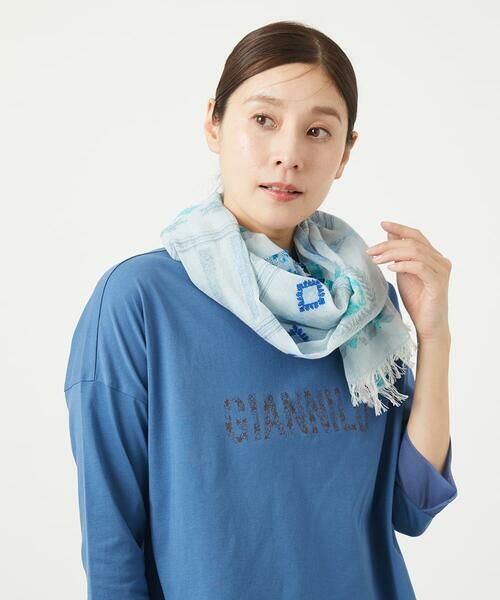 GIANNI LO GIUDICE / ジャンニ・ロ・ジュディチェ マフラー・ショール・スヌード・ストール | ダイヤジャガードストール | 詳細1