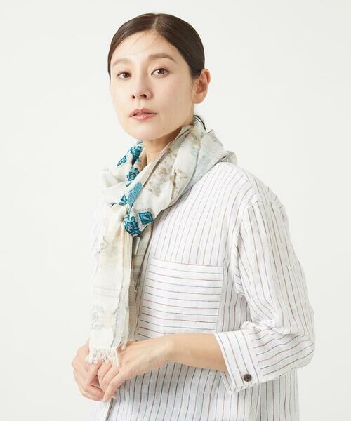 GIANNI LO GIUDICE / ジャンニ・ロ・ジュディチェ マフラー・ショール・スヌード・ストール | ダイヤジャガードストール | 詳細11
