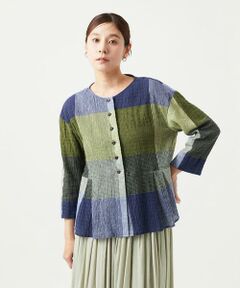 GIANNI LO GIUDICE / ジャンニ・ロ・ジュディチェ シャツ・ブラウス | [洗える・日本製]コットンレーヨンランダムチェックブラウス