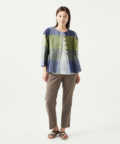 GIANNI LO GIUDICE / ジャンニ・ロ・ジュディチェ シャツ・ブラウス | [洗える・日本製]コットンレーヨンランダムチェックブラウス | 詳細14