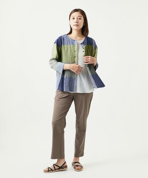 GIANNI LO GIUDICE / ジャンニ・ロ・ジュディチェ シャツ・ブラウス | [洗える・日本製]コットンレーヨンランダムチェックブラウス | 詳細15