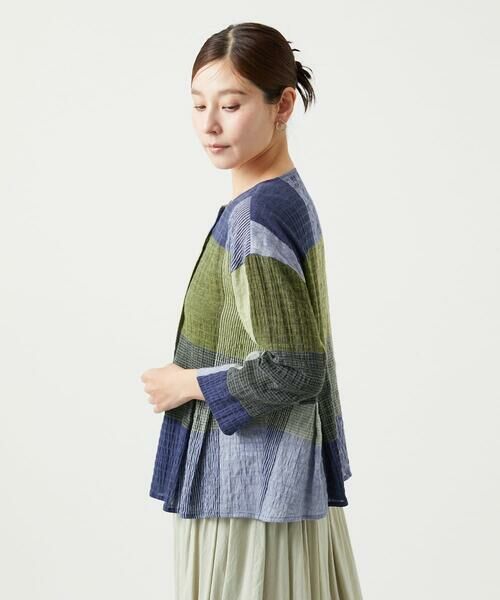 GIANNI LO GIUDICE / ジャンニ・ロ・ジュディチェ シャツ・ブラウス | [洗える・日本製]コットンレーヨンランダムチェックブラウス | 詳細5