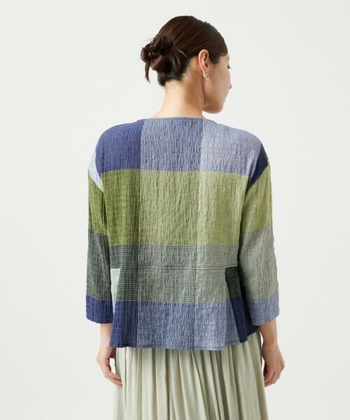 GIANNI LO GIUDICE / ジャンニ・ロ・ジュディチェ シャツ・ブラウス | [洗える・日本製]コットンレーヨンランダムチェックブラウス | 詳細6