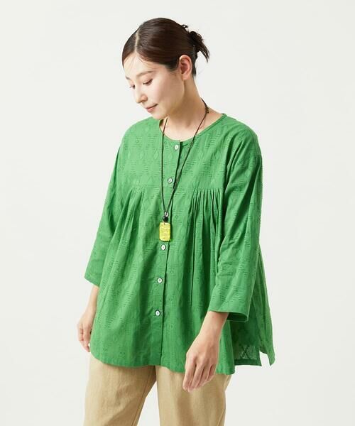 GIANNI LO GIUDICE / ジャンニ・ロ・ジュディチェ シャツ・ブラウス | [洗える]ダイヤカットジャガードブラウス | 詳細3