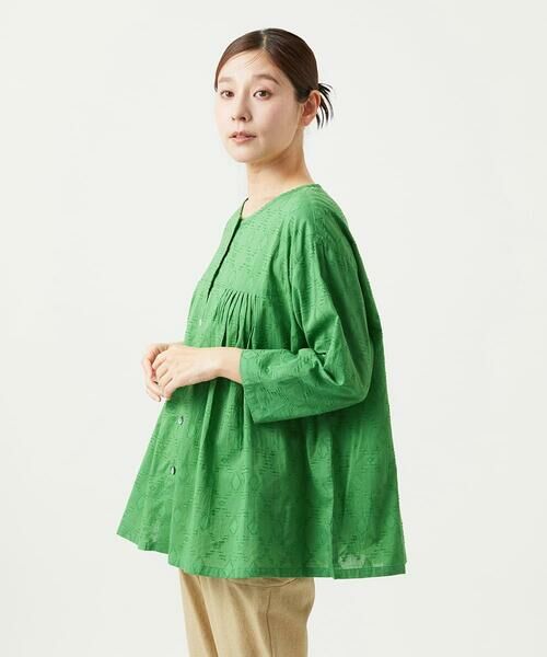 GIANNI LO GIUDICE / ジャンニ・ロ・ジュディチェ シャツ・ブラウス | [洗える]ダイヤカットジャガードブラウス | 詳細4