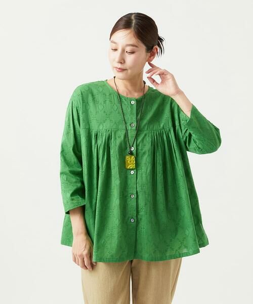 GIANNI LO GIUDICE / ジャンニ・ロ・ジュディチェ シャツ・ブラウス | [洗える]ダイヤカットジャガードブラウス | 詳細5