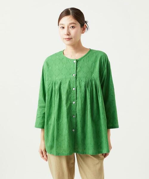 GIANNI LO GIUDICE / ジャンニ・ロ・ジュディチェ シャツ・ブラウス | [洗える]ダイヤカットジャガードブラウス | 詳細6