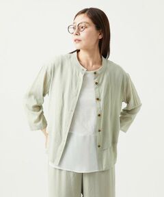 GIANNI LO GIUDICE / ジャンニ・ロ・ジュディチェ シャツ・ブラウス | [洗える]ポリエステルレーヨンプレーンウェーブシャツブラウス