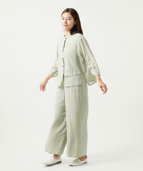 GIANNI LO GIUDICE / ジャンニ・ロ・ジュディチェ シャツ・ブラウス | [洗える]ポリエステルレーヨンプレーンウェーブシャツブラウス | 詳細14