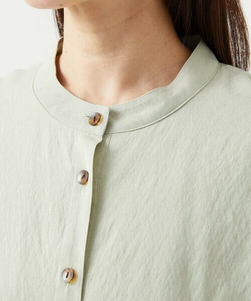 GIANNI LO GIUDICE / ジャンニ・ロ・ジュディチェ シャツ・ブラウス | [洗える]ポリエステルレーヨンプレーンウェーブシャツブラウス | 詳細7