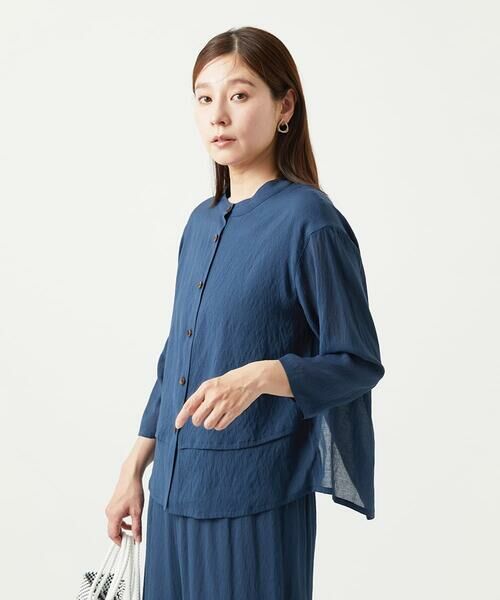 GIANNI LO GIUDICE / ジャンニ・ロ・ジュディチェ シャツ・ブラウス | [洗える]ポリエステルレーヨンプレーンウェーブシャツブラウス | 詳細19