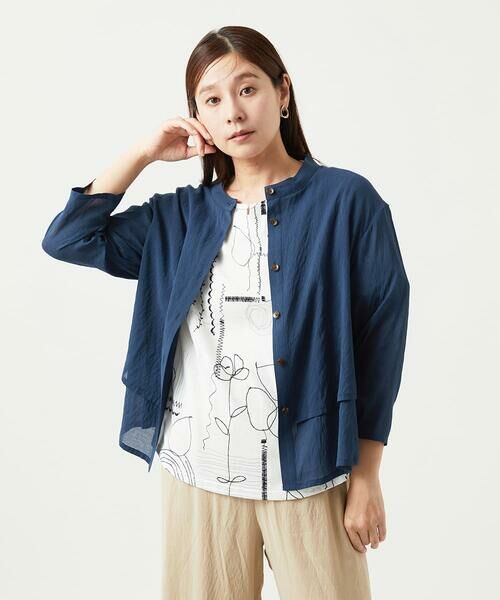 GIANNI LO GIUDICE / ジャンニ・ロ・ジュディチェ シャツ・ブラウス | [洗える]ポリエステルレーヨンプレーンウェーブシャツブラウス | 詳細20