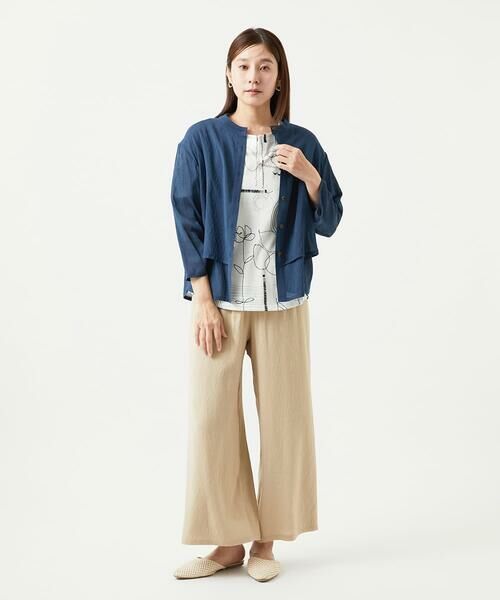 GIANNI LO GIUDICE / ジャンニ・ロ・ジュディチェ シャツ・ブラウス | [洗える]ポリエステルレーヨンプレーンウェーブシャツブラウス | 詳細24