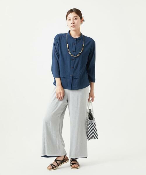 GIANNI LO GIUDICE / ジャンニ・ロ・ジュディチェ シャツ・ブラウス | [洗える]ポリエステルレーヨンプレーンウェーブシャツブラウス | 詳細26