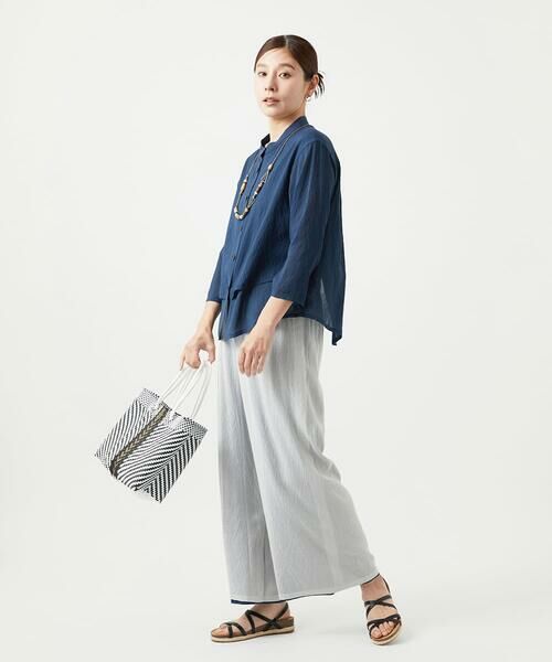 GIANNI LO GIUDICE / ジャンニ・ロ・ジュディチェ シャツ・ブラウス | [洗える]ポリエステルレーヨンプレーンウェーブシャツブラウス | 詳細27