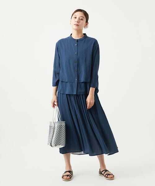 GIANNI LO GIUDICE / ジャンニ・ロ・ジュディチェ シャツ・ブラウス | [洗える]ポリエステルレーヨンプレーンウェーブシャツブラウス | 詳細28