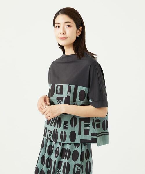 GIANNI LO GIUDICE / ジャンニ・ロ・ジュディチェ シャツ・ブラウス | [洗える]コーヒービーンズプリントブラウス | 詳細1