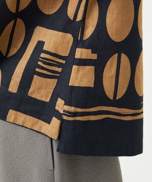 GIANNI LO GIUDICE / ジャンニ・ロ・ジュディチェ シャツ・ブラウス | [洗える]コーヒービーンズプリントブラウス | 詳細14