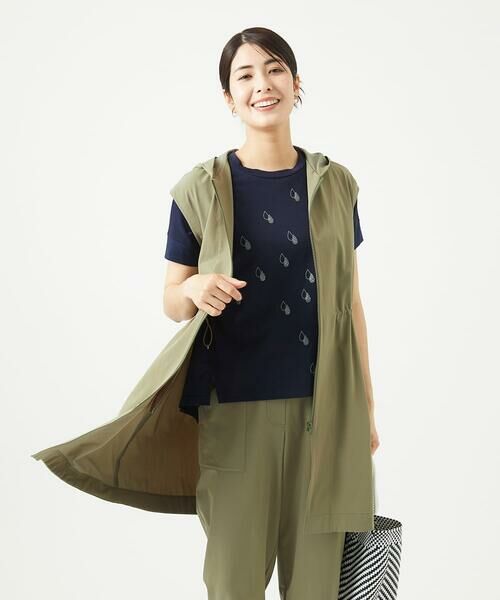 GIANNI LO GIUDICE / ジャンニ・ロ・ジュディチェ セットアップ | [洗える・撥水加工]ナイロンリぺレントロングジレ | 詳細1