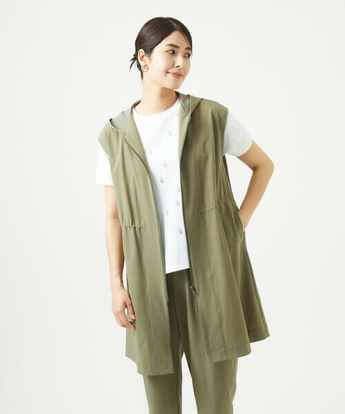 GIANNI LO GIUDICE / ジャンニ・ロ・ジュディチェ セットアップ | [洗える・撥水加工]ナイロンリぺレントロングジレ | 詳細4