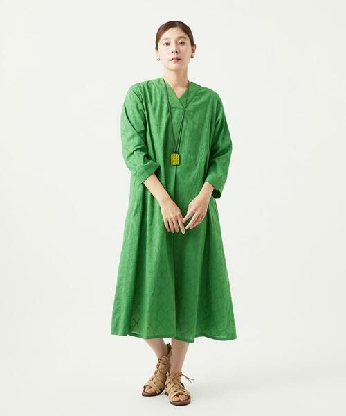 GIANNI LO GIUDICE / ジャンニ・ロ・ジュディチェ ロング・マキシ丈ワンピース | [洗える]ダイヤカットジャガードワンピース | 詳細1